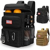 Tactical Backpack Cooler for Men,25L Insulated Lunch Ice Chest for Work | ATRIPACK Insulated Cooler Bag, Portable Soft small lunchbox with cooler Compartment Water Resistant Leakproof for Work Beach
