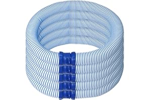 Qsbon 39 Inch Pool Cleaner Hose, Which is Compatible with Zodiac Baracuda MX6, MX8, T3, T5, and X7 Pool Cleaners, Serves as an Excellent Twist Lock Pool Vacuum Hose for Inground Pools (5 Pack)