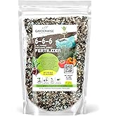 Gardenwise 6-6-6 All-Purpose Professional Plant Food Fertilizer; Ideal for Winter Care &amp; Spring Feeding, Perfect Balanced NPK for Indoor and Outdoor Plants (2 QUARTS)