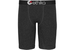 Ethika Boys Staple Boxer Brief | Heather Black Grey