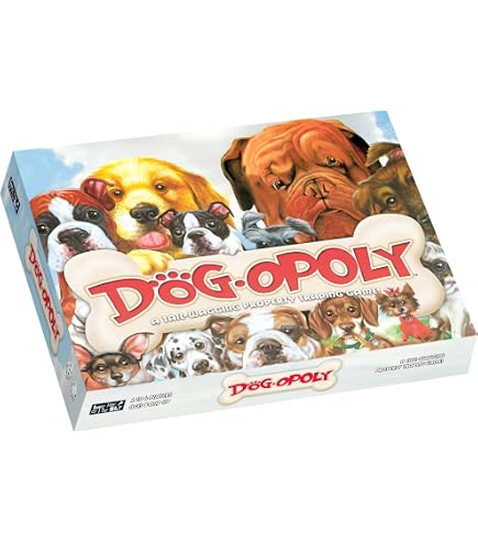 Gioco Da Tavolo Dog-Opoly – Gioco Di Commercio Proprietà A Tema Cani, Per 2-6 Giocatori, Da 8 Anni In Su