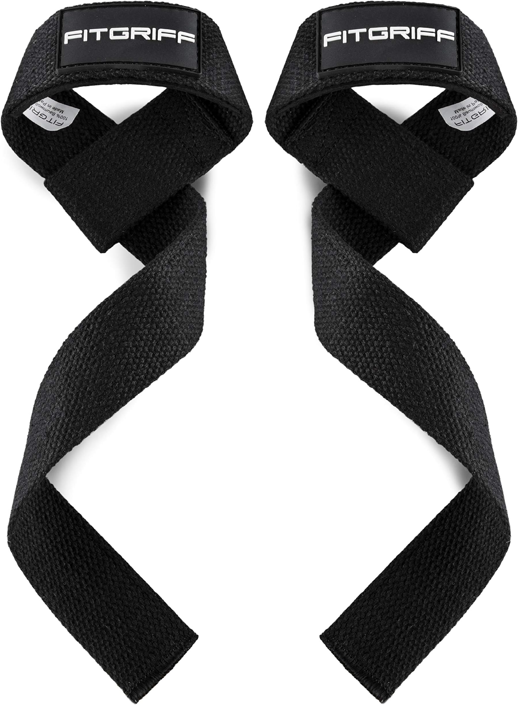 Fitgriff® Lifting Straps - Padded Weightlifting Wrist Straps for Bodybuilding, Weight Training and Fitness - for Men and Women