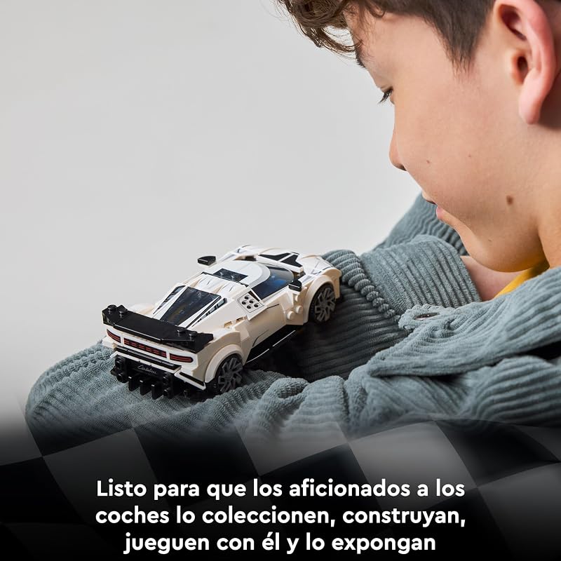 LEGO Speed Champions Hypercar Bugatti Centodieci - Kit Modelo de Carro de Brinquedo com Minifigura de Motorista - Presente de Aniversário para Crianças 9+ Anos 77240