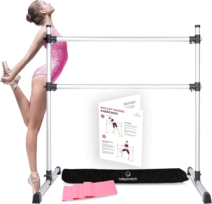 Ballet Barre Adjustable & Portable Premium 4ft Double Ballet Barre