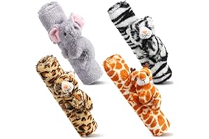 Datanly 4 Pcs Animal Car Seat Belt Covers Plush Seatbelt Strap Cover Soft Seatbelt Shoulder Pads Seat Belt Cushion Decorative Padded Vehicle Accessory for Kids Adults(Forest)