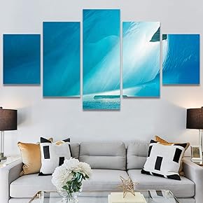 SIGNWIN 5 Panel Canvas Wall Art Modern Art...