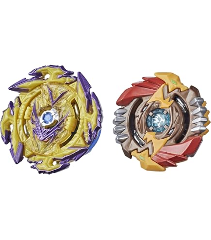 Beyblade Burst Turbo Slingshock Top Individual Toy, Poison y Hyrus H4 Beyblade Burst Turbo Slingshock Top Individual Toy, Poison y Hyrus H4