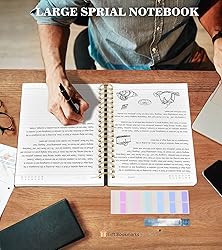 MUAHLIUB Spiral Notebook Journal College Ruled