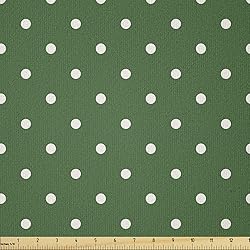 Ambesonne Christmas Fabric by The Yard, Retro Style