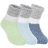 Zando Kids Fuzzy Socks Girls Boys Toddler Slipper Socks Baby Christmas Soft Warm Winter Cozy Fluffy Cabin Socks Indoor