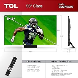 TCL 55-Inch QM7 QLED 4K Smart QD-Mini LED TV with