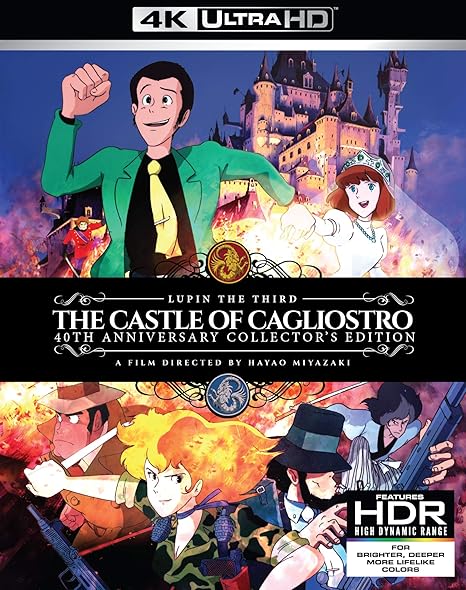 Lupin The 3rd The Castle Of Cagliostro 4k Uhd Blu Ray David Hayter Hayao Miyazaki Movies Tv Amazon Com