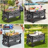 Sekey 135L Folding Festival Trolley All-Terrain Wheels 150kg Grey view 8