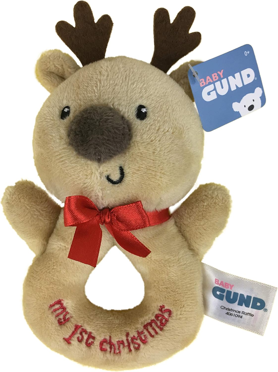 christmas baby rattle