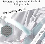 Vobulafy Pram Net Universal Mosquito Bug Insect Cover 47x40 inches view 4