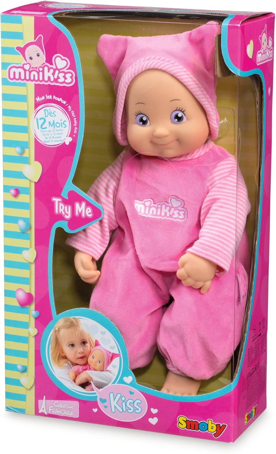 Smoby Minikiss 210102 Doll with Batteries Included, Other, Norme - Image 4