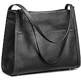 Kattee Leather Tote Bags for Women, Soft Leather Shoulder Purses and Handbags