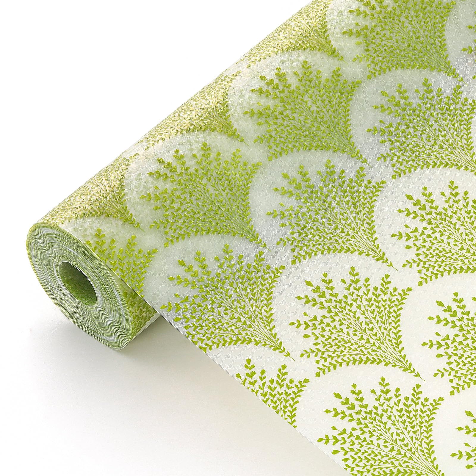 Cooyes Shelf Liners for Kitchen Cabinets, Refrigerator Liners Waterproof & Oil-Proof Kitchen Cupboard Liner Drawer Mats EVA Material Non Adhesive Fridge Liner for Shelves（11.8" W x 236" L） Image