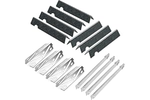 soldbbq GS4 Grill Parts Kits for Weber Genesis II/II LX 400 Series Gas Grill Genesis 2 SE-410, Genesis 2 E410, Genesis II E-435, Weber Genesis 2 Flavorizer Bars 66033 66797 Heat Deflectors 66041 Parts
