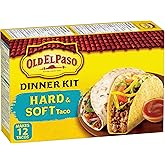 Old El Paso Hard and Soft Kit, Makes 12 Tacos, Box Includes 6 Soft Tortillas, 6 Taco Shells, Mild Taco Sauce and Taco Seasoni