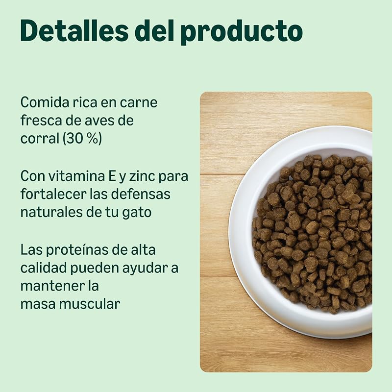 Comida Completa para Gatos con Receta sin Granos, Senior, con Pollo Fresco, 3 kg