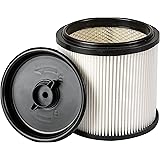 Amazon Basics HEPA Material Fine Dust Cartridge Filter & Retainer 5 to 20 Gallon, White