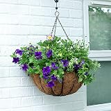 EEEkit 3Pcs 12 Inch Round Hanging Basket Liners Natural Coco Fiber view 3