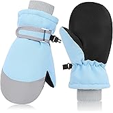 Sea Zaela Kids Winter Gloves Toddlers Snow Gloves Windproof Waterproof Mittens Fleece Outdoor Ski for Litter Girls Boys