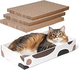 ComSaf Cat Scratching Board 3 Pack Reversible Cardboard 43x26x8 cm
