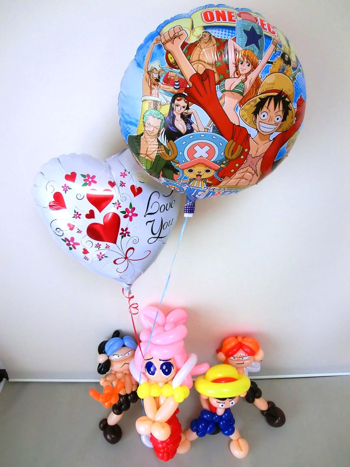 誕生日 結婚祝 入学祝 卒業祝 ワンピース エース シャンクス ルフィバルーン バルーンアート 風船 バルーン おもちゃ Amazon