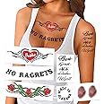 Female White Trash Temporary Tattoos/Easier than makeup/Perfect for Halloween/HillBilly Costume Idea