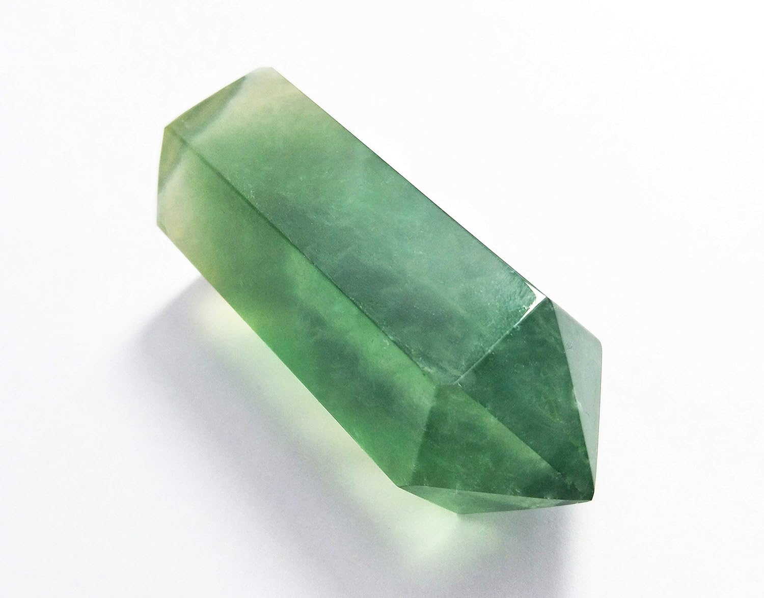 Green Fluorite Healing Crystal Wands, Pointed & Faceted for Reiki Chakra Meditation Therapy Decor (1-pcs L size) - Image 5