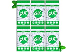 PUR Gum | Aspartame Free Chewing Gum | 100% Xylitol | Natural Spearmint Flavored Gum, 55 Pieces (Pack of 6)