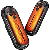 DeeKom Rechargeable Hand Warmers 2 Pack, 6000mAh Electric Hand Warmer Rechargeable, 2 in 1 Portable Hand Warmers with AI Smart Chips, Outdoor, Hunting, Camping for Family for Christmas