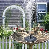 Jsdoin Solar Fountain Pump 7 Nozzles 1.5W for Garden Pond Bird Bath view 5