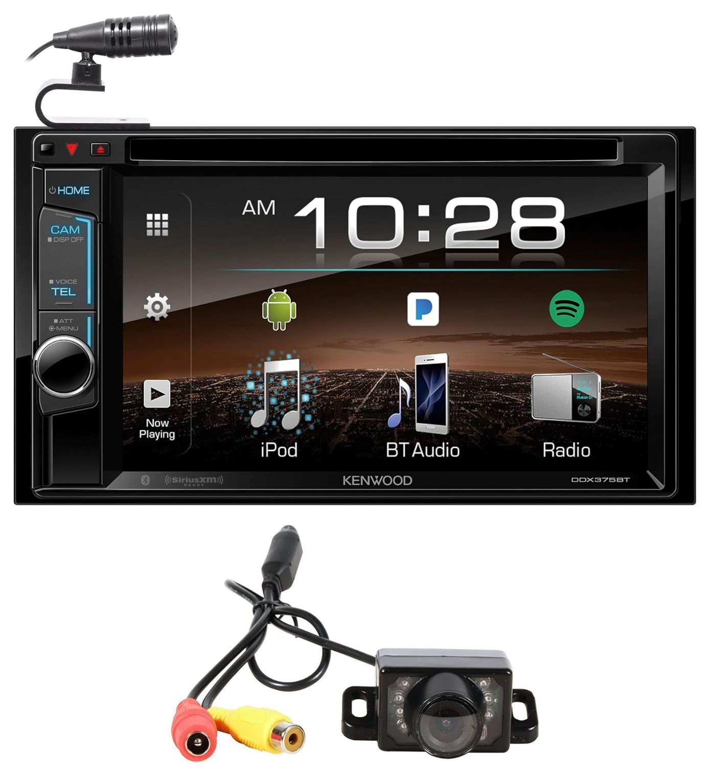 Kenwood DDX375BT 6.2" In-Dash Car DVD Bluetooth Receiver iPhone/Android+Camera