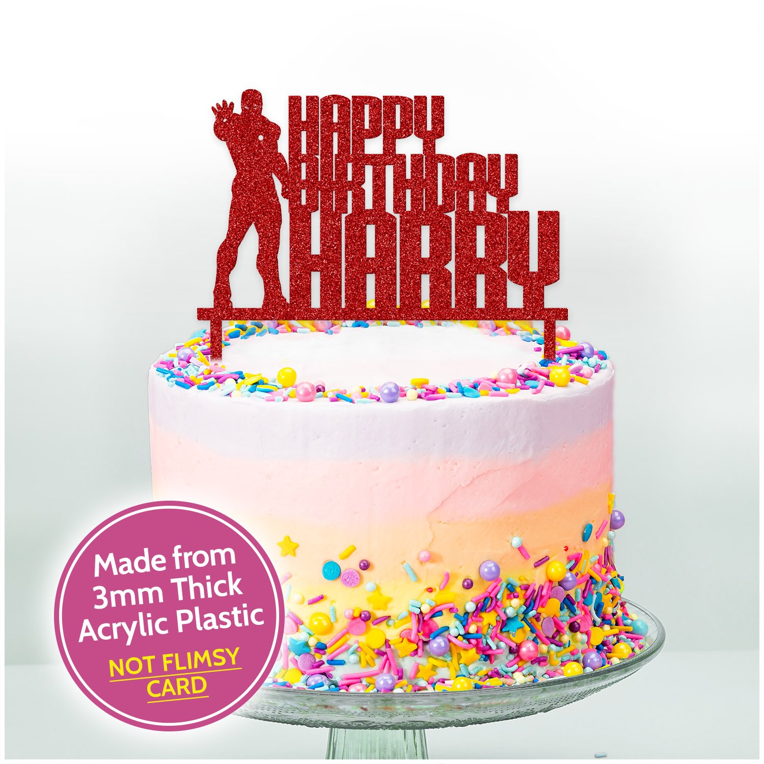 Superhero Personalised Birthday Cake Topper Cake Decoration Boys