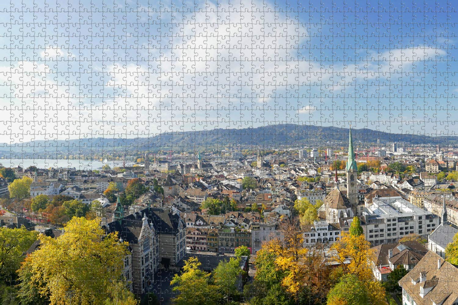 Umsufa Switzerland Old Town Zurich Jigsaw Puzzle