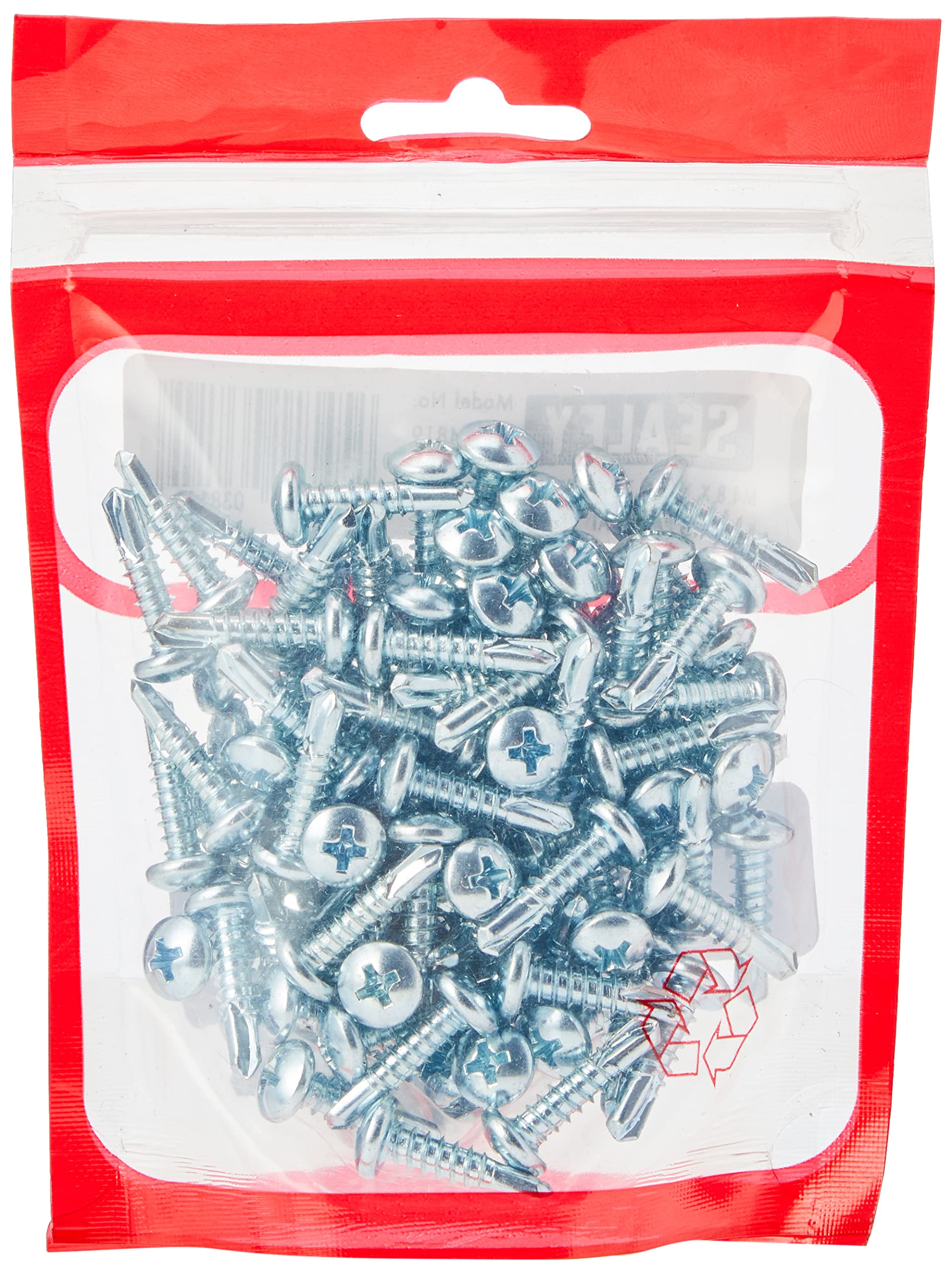 Sealey SDPH4819 Self Drilling Screw 4.8 x 19mm Pan Head Phillips Zinc D7504N Pack of 100