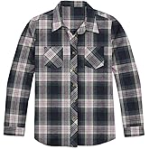 Victory Outfitters Ladies' Plaid Flannel Button Up Shirt w/Two Chest Pockets