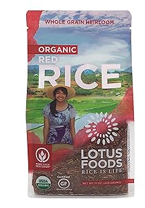 Lotus Foods Organic Red Rice, slightly nutty flavor, 15 Ounce
