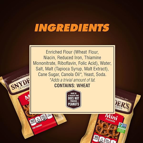 SNYDER’S OF HANOVER MINI PRETZELS, 100 CALORIE INDIVIDUAL PACKS, 36 CT