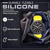 TiMOVO Yellow 22mm Silicone Strap for Samsung Galaxy Watch 46mm Gear S3 view 9