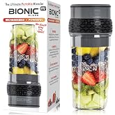 Bionic Blade Mini Portable Blender Juicer Bottle 26.5 oz, BPA-Free - Cordless &amp; Rechargeable, Travel-Friendly Size for Smoothies, Shakes, Juices, Home &amp; Kitchen Essentials, Gunmetal, As Seen on TV