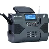 Kaito Emergency Radio Voyager Max KA900 Digital Solar Dynamo Crank Wind Up AM/FM/SW &amp; NOAA Weather Stereo Radio Receiver with Bluetooth, Real-time Alert, MP3 Player, Recorder &amp; Phone Charger, Black