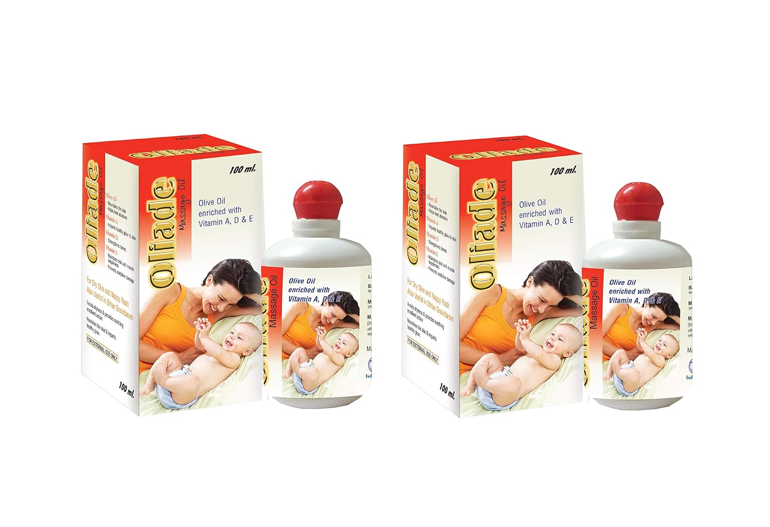 Buy Ind Swift Oliade Baby Massage Oil Baby Care Oil Natural Olive Oil With Vitamin A D And E Pack Of 2 Online At Low Prices In India Amazon In