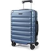 LIGHT FLIGHT Carry On Luggage 22x14x9 Airline Approved Suitcase,Royal Blue | 20" Expandable Carry On Suitcases with Wheels, L