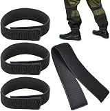 Bansusu 4Pcs Bicycle Clips Adjustable Cycling Trouser Clips Black view 1