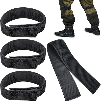 Bansusu 4Pcs Bicycle Clips Adjustable Cycling Trouser Clips Black