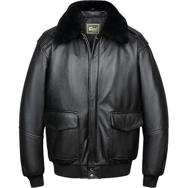 SILVER FASHIONS Leather Jacket Men,Lambskin Bomber Jacket